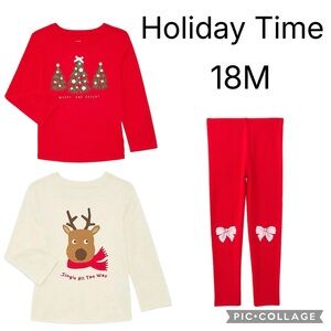 Holiday Time Christmas Tees & Leggings
